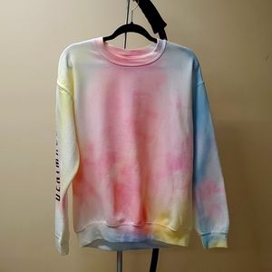 Tie Dye Crew Neck Sweater